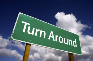 Turn-Around-Sign