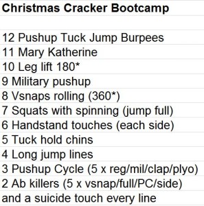 Christmas Cracker Bootcamp