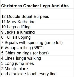 Christmas Cracker Legs and Abs